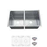 Tight Radius Undermount 18G Sink 31" 50/50