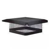9x9 in. Galvanized Fixed Chimney Cap Black