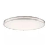 DC Series 32 in. 1-Light Brushed Nickel Mount