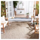 Safavieh Courtyard 10x10 Natural/Black Rug
