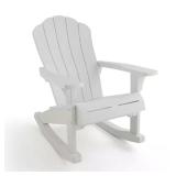 Everest Rocking Chair: Weatherproof White