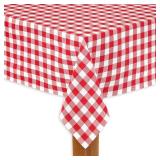 Buffalo Check 60x104 Red Cotton Table Cloth