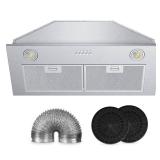 30 in. 800 CFM Convertible Hood, LED