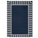 Beverly Rug Edge Navy 9x12 Rug