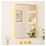 (2) 16 x 24 in. Vanity Mirror Brushed Gold
