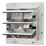600 CFM Silver Electric Gable Mount Vent Fan