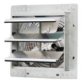 600 CFM Silver Electric Gable Mount Vent Fan