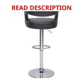 Bar Stools: Adjustable PU Leather (2 Chairs & 1 M