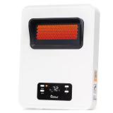1500W White Wall Heater - Infrared & Fan