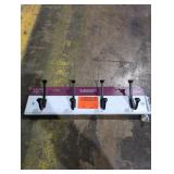 18" Rail and 4 Hooks