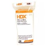 HDX 10 ft. x 20 ft. Clear Plastic Drop Cloth
