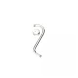 Glacier Bay 11 in S-Style Shower Arm, Nickel