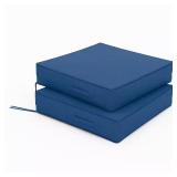 Blue Square Outdoor Cushions 2-Pack 18.5x16x4