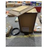 30" x 18" x 12-1/8" Brown Wall Cabinet