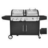 3-Burner Propane & Charcoal Grill with Cover