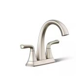 Sundae 4-in Centerset 2-Handle Faucet Nickel