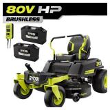 RYOBI ZR3 80V HP Zero Turn Mower with 2 Batteries