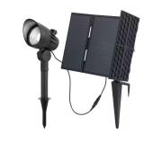 Black LED Outdoor Solar Spotlight 300-600 lm