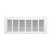 30 in. Return Air Filter Grille, Steel White