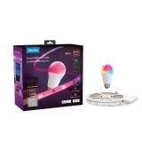 RGBIC Smart LED Strip Light + 36W RGBWW Bulb