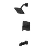 Vaneri Tub & Shower Trim, Matte Black
