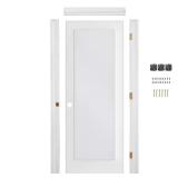 Krosswood 28x80 1-Lite Right Frosted MDF Door
