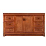 Naples 60in Bath Vanity Cabinet Warm Cinnamon