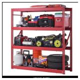 Industrial Steel Shelving Red (77W x 78H)