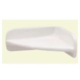 (2) 7x7 in Ceramic Corner Shelf, White