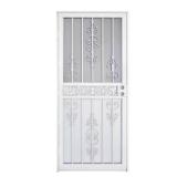 36x80 409 Series White Prehung Security Door