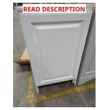 18" White Bathroom Vanity (Cracked Sink/Cab)