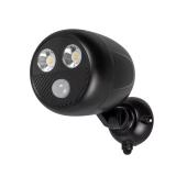 120-Degree Black Motion Light, LED Flood 4000K