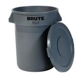 Brute 20 Gal. Round Vented Trash Can with Lid