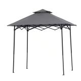 Pop up Grill Gazebo with LED Light, Bag, Gray
