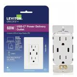 Decora 15A USB-C Charger Outlet