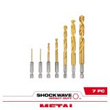 Milwaukee Shockwave Drive Bit Set Titanium 7pc