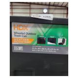 HDX wheeled outdoor trashcan
