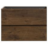 30W Wall Mount Cabinet, Walnut, 2 Drawers