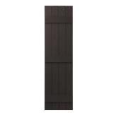 (2) Polypropylene 4-Board Shutters Pair, Brown