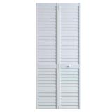 24 in. x 80 in. Louver Pine Closet Bi-fold Door