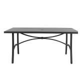 Black Aluminum Outdoor Dining Table