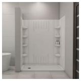 SlimLine 60x36 Shower Pan Base White