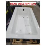 Kohler white bathtub 15"x32"x60"
