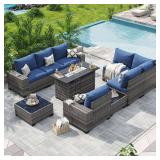 Sizzim Gray 3Pc Wicker Set