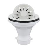 Karran QBSWH Basket Strainer, White Plastic