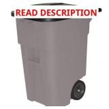 Rubbermaid Container 50gal Gray Rollout (No Lid)