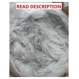 Light Grey Super Shag Material