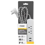 Power Strip USB GY/WH 6