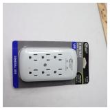 Com. Elec. Wall Surge Protector 6-Outlet