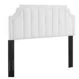 Alyona White Channel Headboard (Full/Queen)